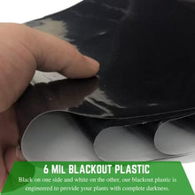 Farm Plastic Supply Panda Film Light Deprivation Greenhouse Cover 6 Mil 100% Blackout Black/White