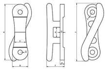 MarineNow Cast Aluminum S Dock Cleat 15" Corrosion Resistant 50-Pack