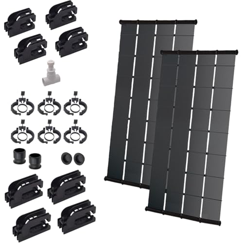 SunValue Ultimate Solar Pool Heater DIY Kit - Get the Most Out of Your Pool - Extend Your Swim Season & Pool Enjoyment (2-4'x12' Panels / 96 Square Feet)
