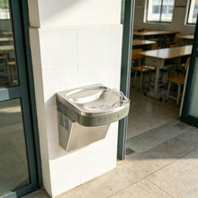 Wall Mounted Water Fountain, Stainless Steel Outdoor Water Station with Large Water Tank, Water Drinking Fountain Wall Mounted for Schools, Gyms, Parks, Cold Water Only, 5-7℃ Temperature