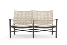 Winston Jasper Loveseat Textured Pewter Frame Finish/Beechwood Weave