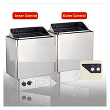 Sauna Steam Generator 3KW 4.5KW 6KW 9KW Stainless Steel Sauna Stove Sauna Heater with Outer Or Innner Sauna Controller for Shower Steam Bath Sauna Accessories (Color : 3KW Size : IC) (4.5KW OC)