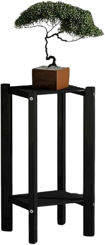 Bamboo Flower Rack Utility 2 Tier Plant Stand Rack Multiple Flower Pot Holder Shelf Indoor Outdoor Planter Display Shelving Waterproof Plant Shelf Creative Storage Rack For Corner Patio Garden