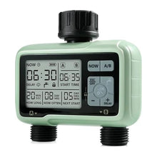 1pc Electronic Automatic 2 Outlet Irrigation Garden Water Timer Watering System Controller