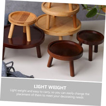 YYBOES Solid Wood Flower Stand Plant Pedestal Wooden Crafts Rustic Plant Stand Bonsai Pot Pedestal Wood Pedestal Stand Household Vase Stand Flower Pot Holder Planter Stand for Home