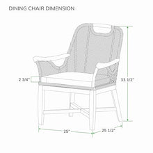 Cambridge Casual Sydney Outdoor Dining Chairs Teak Wood and All-Weather Wicker