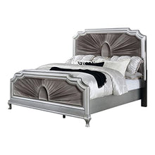 ioHOMES Bargoyne Glam Wood Bedroom Set 3-Piece Silver/Warm Gray