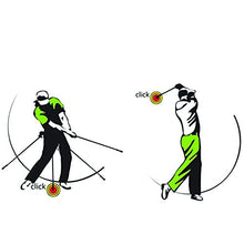 HALLINONEOEM Golf Alignment Stick Swing Caddy Impact Swing Trainer Gold