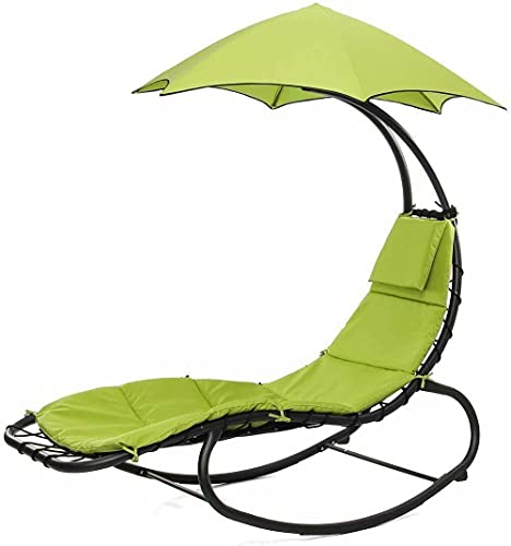 Outdoor Hammock Chair Lounge Swing, Curved Chaise Lounge Chair Swing Hanging Chair Hammock Chair Stand Hammock Chair Swing Hammock Chair with Stand Swinging Chair Chaise Lounge Chair Outdoor Lounge
