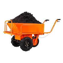 Wheelbarrow,Utility Cart, Electric Wagons,881lbs Capacity Heavy Duty Material Hauler Perfect for Transporting Soil Bricks and Construction Materials, 1500W Motor 48V20AH