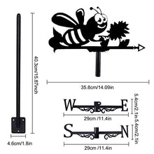 Weathervane in Garden & Outdoor Metal Weather Vane with Creative German Shepherd Go Fishing Bald Eagle Fighter Plane Shaped Weathercock Wind Direction Indicator (Style 5) (Style 2)
