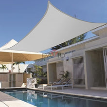 Patio Paradise 20' x 24' Sun Shade Sail Waterproof Gray Rectangle Shade Canopy UV Block Tarp Cloth Outdoor Patio Cover for Garden Backyard Deck Awning