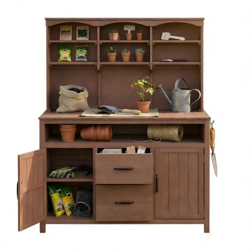 FunMay Patio Furniture 45.3" (with Assembly Video) Topmax Large Fir Wood