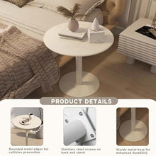 Modern Pub Table Round Small Bar Table for Apartment Balcony Snack Tables for Bedroom Lounge Area Club Patio Office Coffee Shop - White(White,A-70x70x104cm)
