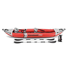 Intex 2 Person Vinyl Kayak with Oars, Pump, and 2-Person K2 Kayak with Oars and Air Pump