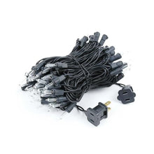 Novelty Lights 24-Pack, 34 Feet 100 Bulbs Traditional Incandescent Mini Lights, Clear on Black Wire with 4" Spacing, Commercial Grade and UL Listed for Indoor/Outdoor Use, End-to-End Connectable