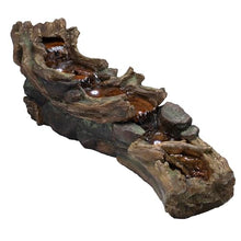 Alpine Corporation 59" Long Indoor/Outdoor River Rapids Fountain with LED Lights