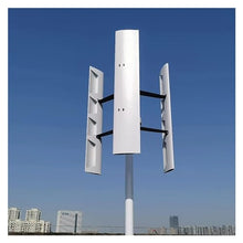 Free Energy 10KW Low Noise Vertical Axis Wind Power Turbine Generators 10000W 12V 24V 48V AC Windmill Fan for Home Farm Seashore(12V_10KW)