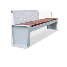 BGGJJ Outdoor Bench Park Chair Outdoor Bench Shopping Mall Seat Square Community Solid Wood Leisure Public Backrest Bench Park Benches for Outside(4)