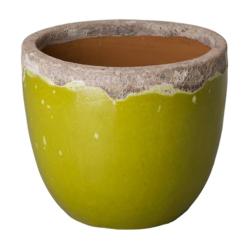 Emissary - Round Planter Largest Reef/Lime 28x24 H