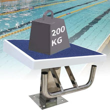 JLFTHYLL Diving Board Professional,304 Stainless Steel Diving Board,15°Inclined Professional Diving Platform,Anti Slip Rubber Surface,Pool Starting Platform for Swim Meets & Team Training