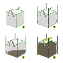 2pcs Square Potato Grow Bag Nursery Tomato Plant DIY Potato Planting Bucket Felt Grow Flower Fabric Grow Pot Non-Woven Seedling Bag (Size : 7 Gallon) (3 Gallon)