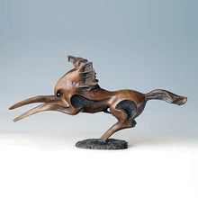 FENGSHUI-CAISHEN Pure Copper Horse Statue Large Brown