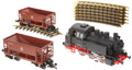 Piko G Scale Model Trains DB BR80 Ore Starter Set 120V Brown