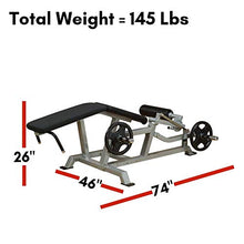 Body-Solid Leverage Leg Curl Black
