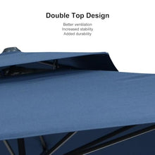 OROTLECT 10' X 13' Cantilever Patio Umbrella Outdoor Umbrella With 330lbs Base Large Rectangular WIndproof Offset Umbrella,Ocean Slate