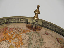 Maitland Smith Eagle World Globe with Mahogany & Pewter Stand