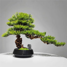 YXIANG56Q Fake Plants Faux Pine Plant with Ceramic Pot, Realistic Wood, Fake Potted for Office Home Decor Bonsai Tree