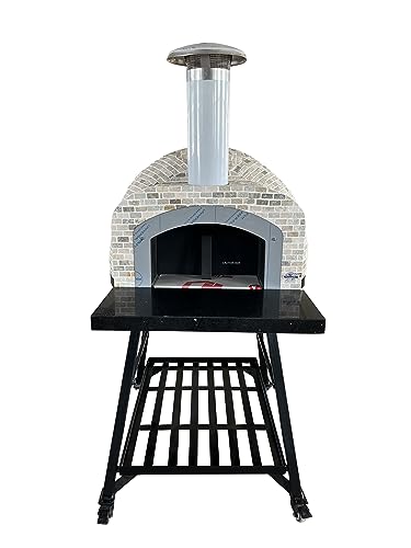 Vera Pizza Ovens Capolavoro OP82 - Wood Burning Oven with Mushroom Granite Mosaic Tiles