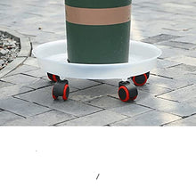 GUANKAOBING Plant Flower Pot Mover 4 Wheels Heavy Planter Flowers Pot Mover Trolley Plate Stand Holder Garden Decor Tray Garden Tools (Size : L) ()
