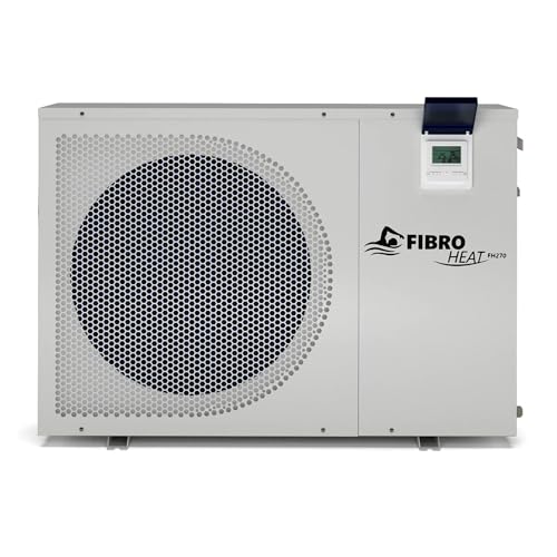 FibroPool Swimming Pool Heat Pump - FH270 70,000 BTU - for Above Ground and Inground Pools and Spas - High Efficiency, All Electric Heater - No Natural Gas or Propane Needed