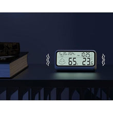 ASWRTYJO ABS Thermometer Hygrometer Date Alarm Reminder Indoor Household