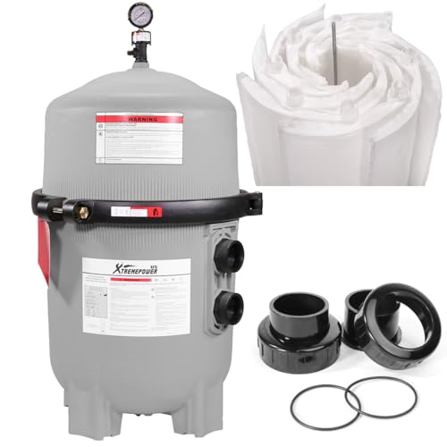 XtremepowerUS Pool Filter In-Ground Spa DE 48 Sq. Ft. 96 GPM