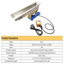 Banfluxion 110V/220V 30W GZV-3 Micro Electromagnetic Vibrating Feeder Material Shaking Feeding Machine 0.06" Amplitude