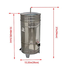 HayWHNKN Electric Salad Spinner 5.5 Gallon Stainless Steel Silver