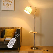 Floor Lamp，Floor Lamp for Living Room， Retro Vertical Table Lamp Sofa Coffee Table with Remote Standing Lamps for Living Room(Black)