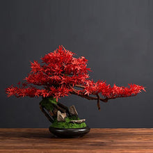 YXIANG56Q Fake Plants Articial Bonsain Tree Artificail Plants Potted Tree 25cm in Width Artificial House Plants Maple Tree Bonsai Fake Plant for Home Room Decor Bonsai Tree(A)