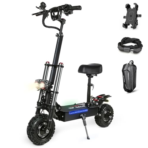 COFANSON Adults Electric Scooter 60V5600W Dual Motor 50MPH 50Miles Range Black