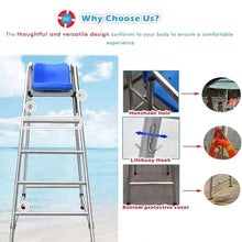 WLCGYD 2 Packs Lifeguard Chair for Above Ground Pool, 71 Inch High Life Guard Chair W/Comfortable Seat for Water Park/Beach/Poolside/Sunroom, Tall Adirondack Chair, Referee Ladder Stool