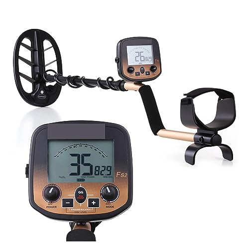 UYCVT Metal Detectors, Fs2 Metal Detector Sensitivity Treasure Finder Precise Locator Waterproof Search 11'' Coil and 5'' Coil Gold Metal Detector