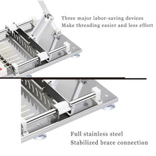 Meat String Skewer Machine Barbecue Kebab Making Box,Skewer Tool,Meat Maker,String Length Adjustable,Labor Saving and Durable,for Restaurant,Party