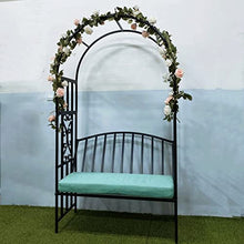 Garden Arch with Metal Frame,Arch Backdrop Stand,for Climbing Planting Plant Stand in Garden Yard Outdoor (Color : Black)