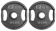 Ader Sporting Goods Olympic Universal Bench with EZ Grip Plates & Bar - White