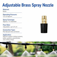 WLCGYD 26 125 190 Ft Water Misting System for Greenhouse with Brass Nozzle