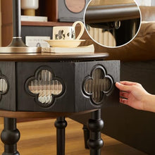 Chicken Couch End Table Solid Wood Living Room Home Sofa Side Table with Storage Retro Small Coffee Table Round Table Corner Tables for Living Room
