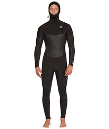 Billabong Mens 5/4mm Absolute Plus Chest Zip Hooded Fullsuit Wetsuits Black 23 Small